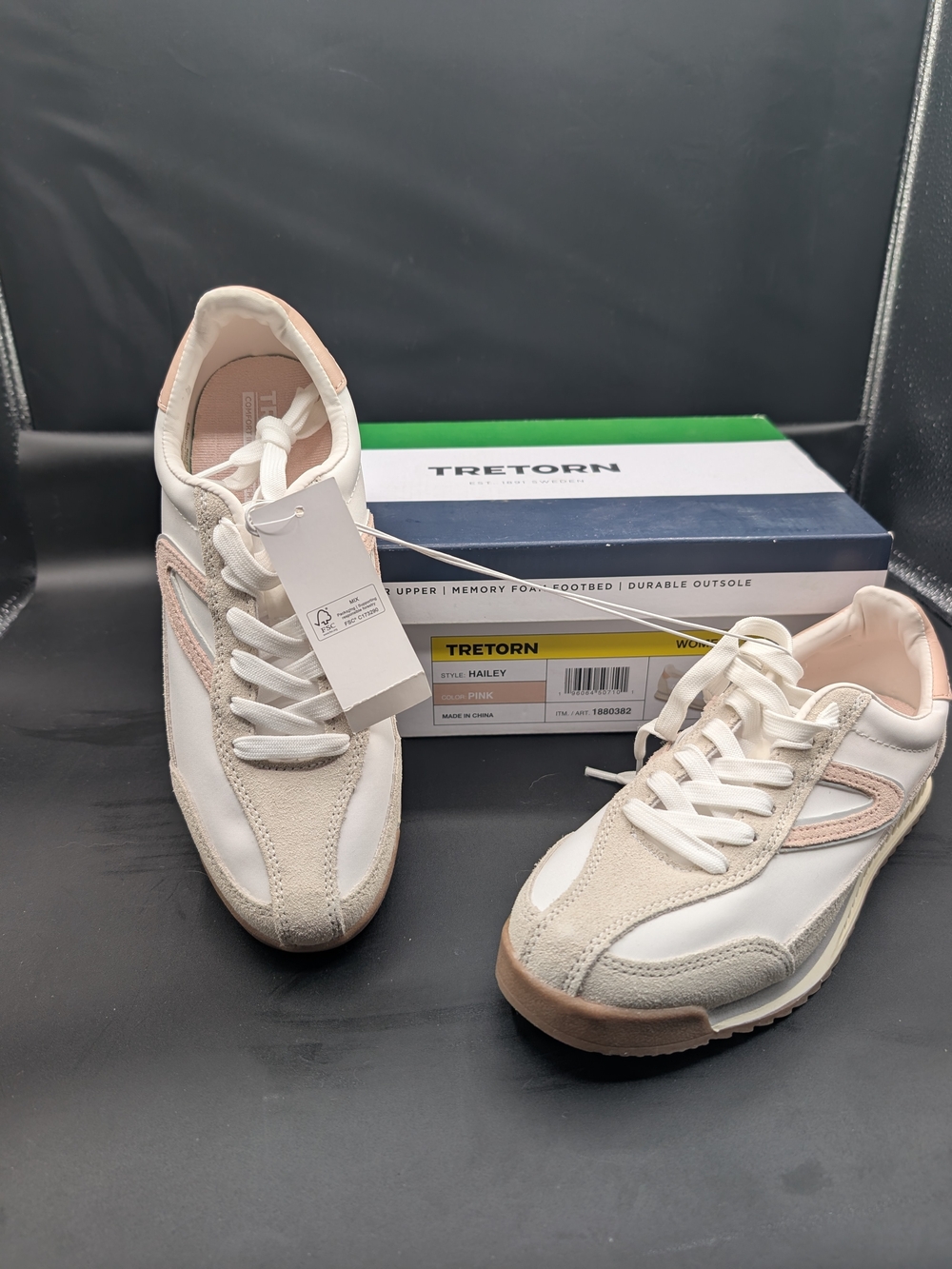 Tretorn Hailey Women's White & Blush Casual Sneakers